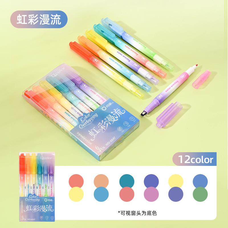 School Supplies Window Stacking Double Headed Highlighter Student Key Marker Large Capacity Color Pen Kawai Stationery Wholesale
School Supplies Window Stacking Double Headed Highlighter Student Key Marker Large Capacity Color Pen Kawai Stationery Wholesale