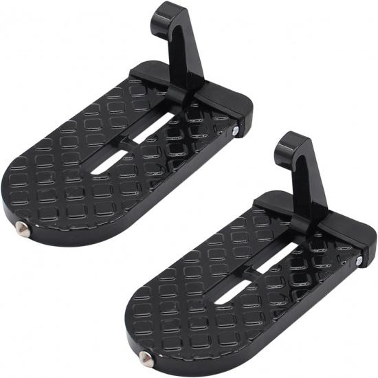 Car Door Step,Folding Aluminum Alloy Step,Universal Fit Roof Access, Car Automotive Foldable Roof Rack Door Step, Max Load 400 lbs, Suitable for Most 2PCS-Black
Car Door Step,Folding Aluminum Alloy Step,Universal Fit Roof Access, Car Automotive Foldable Roof Rack Door Step, Max Load 400 lbs, Suitable for Most 2PCS-Black