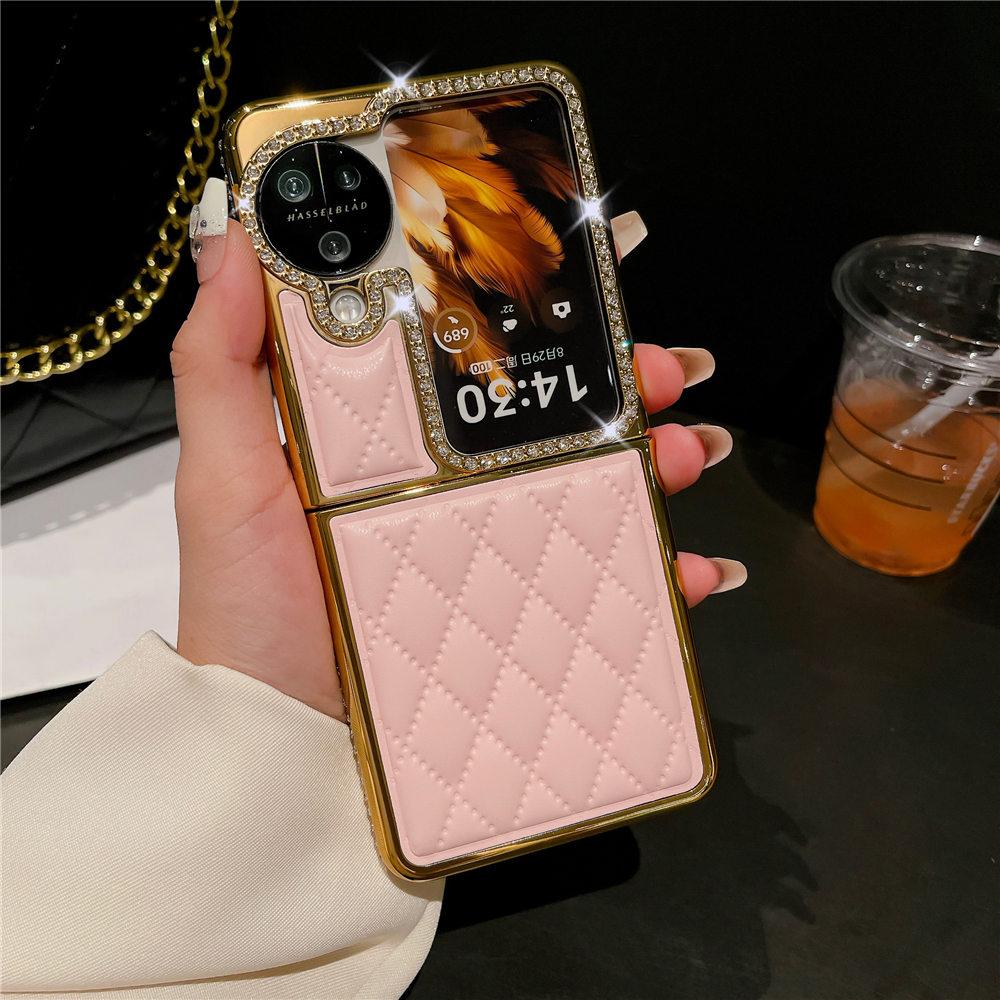 N3 Flip Чехол Блинг Бриллиант Ромбовидная Кожа Золотое Гальваническое Покрытие Чехол Для OPPO Find N3 Flip Find N2 Flip Противоударный Чехол For Find N2 Flip розовый
N3 Flip Чехол Блинг Бриллиант Ромбовидная Кожа Золотое Гальваническое Покрытие Чехол Для OPPO Find N3 Flip Find N2 Flip Противоударный Чехол For Find N2 Flip розовый