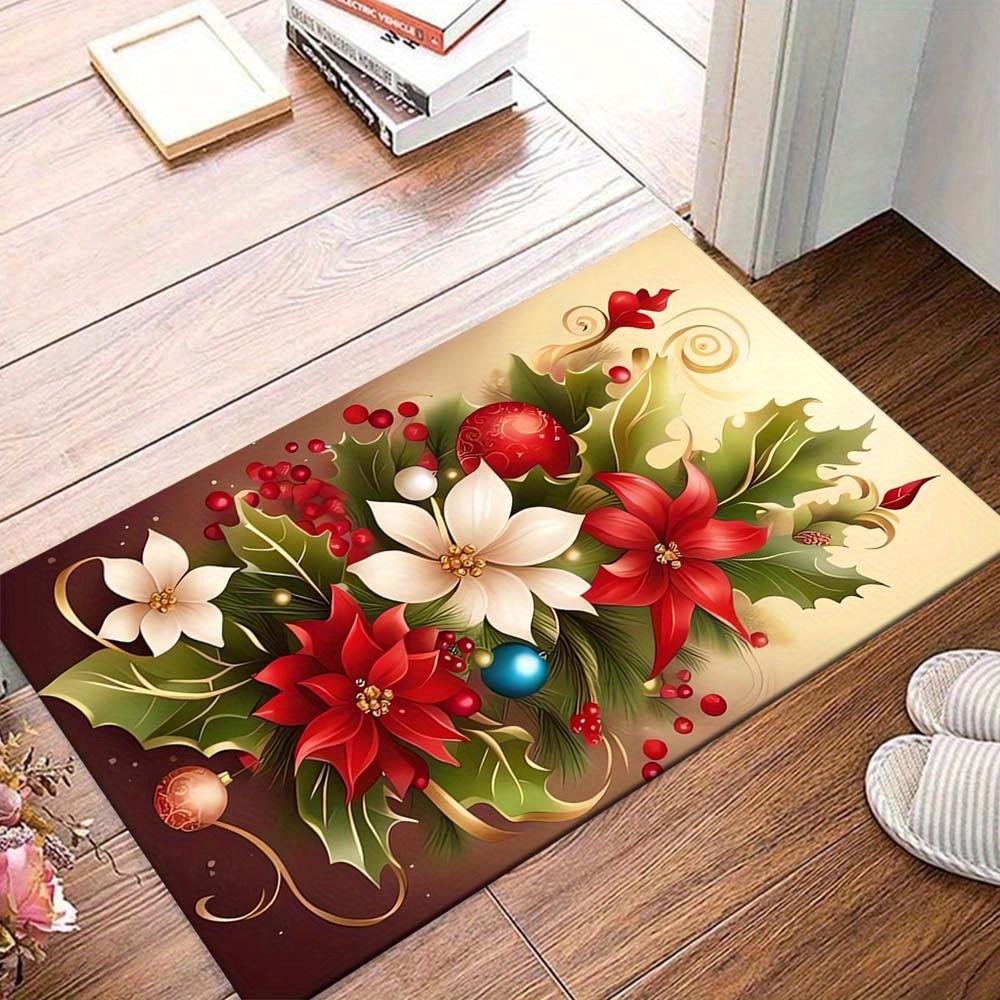 1pc Christmas Flowers and Holly Berries Area Rug, Slip-Resistant, Easy-Clean, Stain-Resistant, Perfect for Cozy Living Rooms, Bedrooms, Kitc 60cm by 90cm
1pc Christmas Flowers and Holly Berries Area Rug, Slip-Resistant, Easy-Clean, Stain-Resistant, Perfect for Cozy Living Rooms, Bedrooms, Kitc 60cm by 90cm
