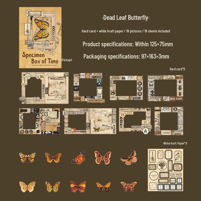 A Beautiful Daytime Specimen Box: Retro Border Material Pack with Journaling Collage Materials & 4 Types of Photo Frames
A Beautiful Daytime Specimen Box: Retro Border Material Pack with Journaling Collage Materials & 4 Types of Photo Frames