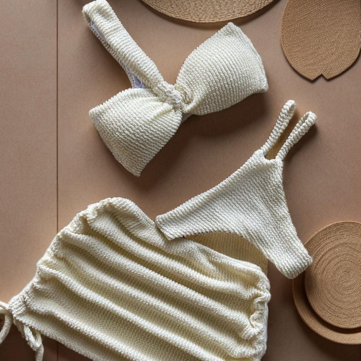 2025 European & American One-Shoulder Bikini Set with Sexy Hollow-Out Design Small бежевий
2025 European & American One-Shoulder Bikini Set with Sexy Hollow-Out Design Small бежевий