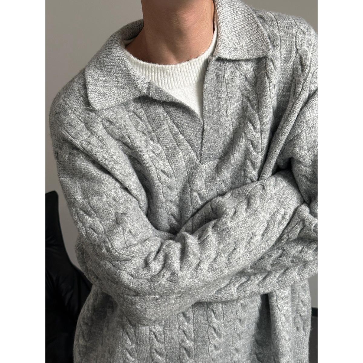 Men s Autumn/Winter Maillard Knit Sweater: Old Money Style, High-End, Two-Piece Look, Lapel Pullover XXL (150-170 Jin) сірий колір
Men s Autumn/Winter Maillard Knit Sweater: Old Money Style, High-End, Two-Piece Look, Lapel Pullover XXL (150-170 Jin) сірий колір
