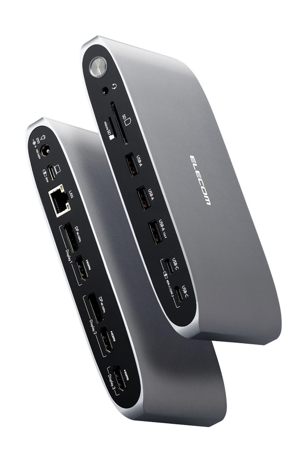 ELECOM Docking Station 13in1 Displaylink Compatible 3 Screen Expansion USB PD Compatible Silver 4K/60Hz DST-W14 срібний
ELECOM Docking Station 13in1 Displaylink Compatible 3 Screen Expansion USB PD Compatible Silver 4K/60Hz DST-W14 срібний