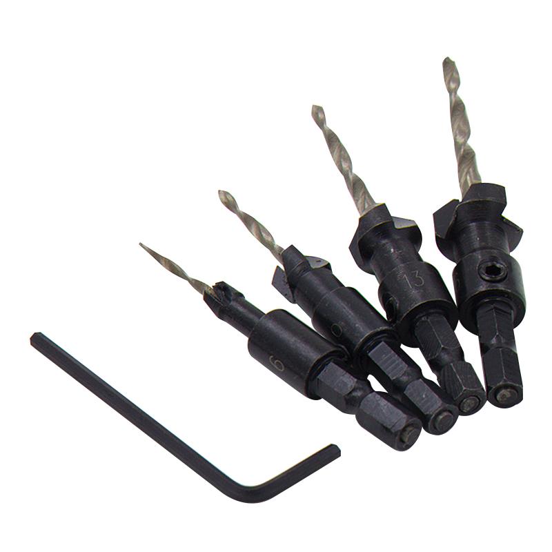 4PC Conical Countersunk Drill Hexagonal Conical Drill Bit Special Shaped Woodwork Expand Hole Opener Hole Punching Tool Set Hexagonal
4PC Conical Countersunk Drill Hexagonal Conical Drill Bit Special Shaped Woodwork Expand Hole Opener Hole Punching Tool Set Hexagonal