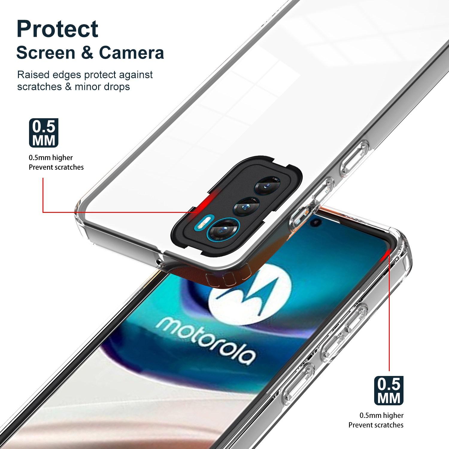 For Motorola Moto G42 4G 3-in-1 Clear TPU Phone Case with Colorful Plastic Frame Ultra Slim Protective Back Cover Black
For Motorola Moto G42 4G 3-in-1 Clear TPU Phone Case with Colorful Plastic Frame Ultra Slim Protective Back Cover Black