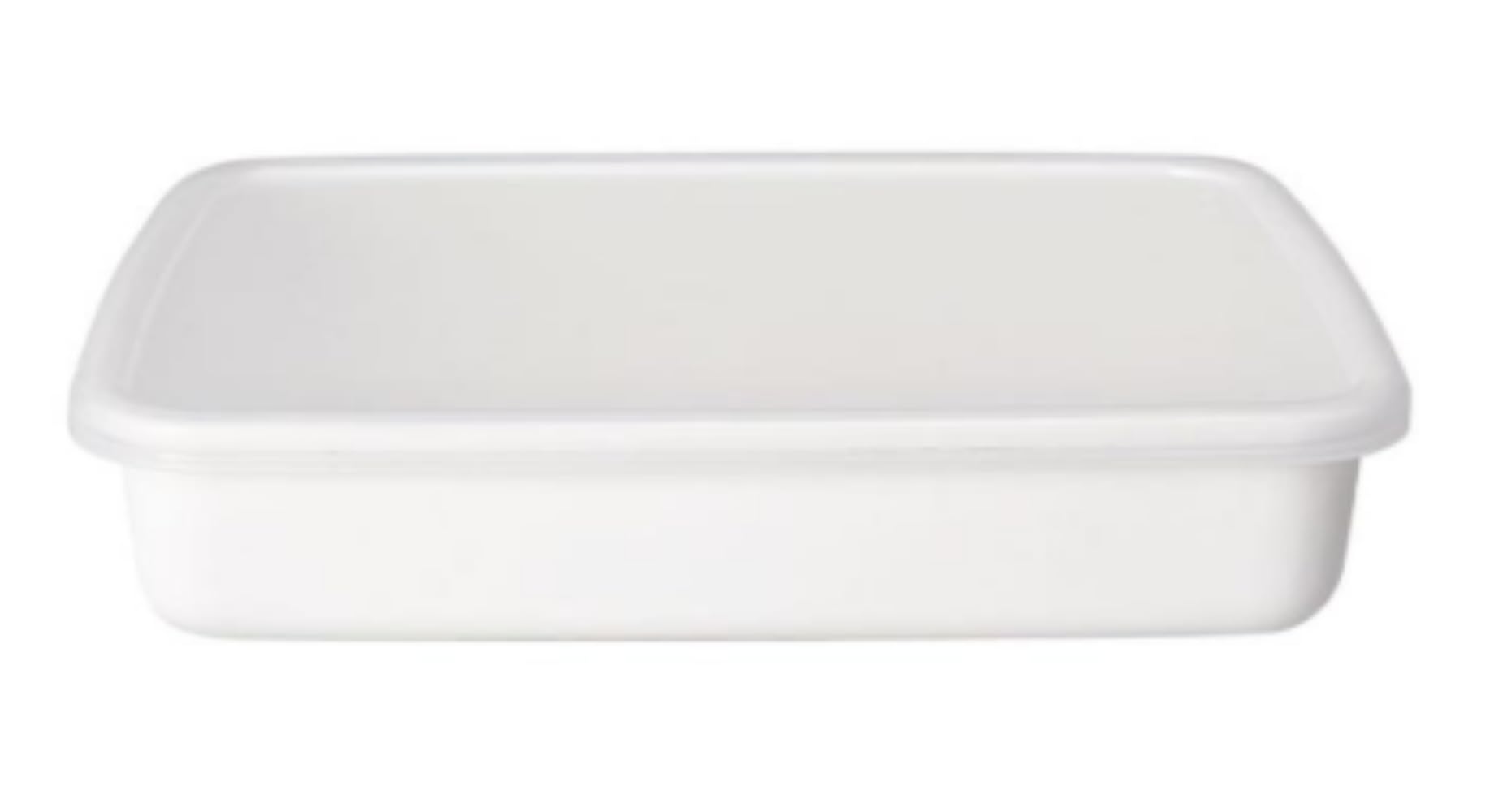 World Create Noda Horo Rectangle White Shallow L-Shaped Dish with Seal Lid, 65308
World Create Noda Horo Rectangle White Shallow L-Shaped Dish with Seal Lid, 65308