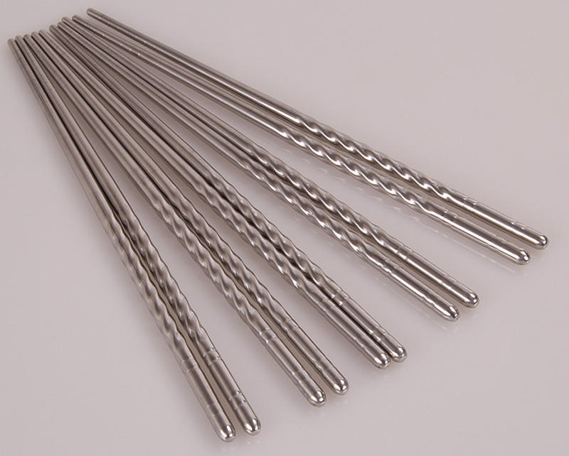 Chopsticks Pair Metal Reusable Korean Chinese Stainless Steel Chop Sticks
Chopsticks Pair Metal Reusable Korean Chinese Stainless Steel Chop Sticks