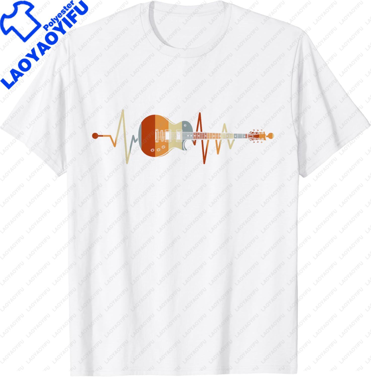 Retro Vintage Heartbeat Guitar TShirt Music Lovers Gifts Custom Printed Graphic Shirts Unisex Summer Soft Tops Camisetas S
Retro Vintage Heartbeat Guitar TShirt Music Lovers Gifts Custom Printed Graphic Shirts Unisex Summer Soft Tops Camisetas S