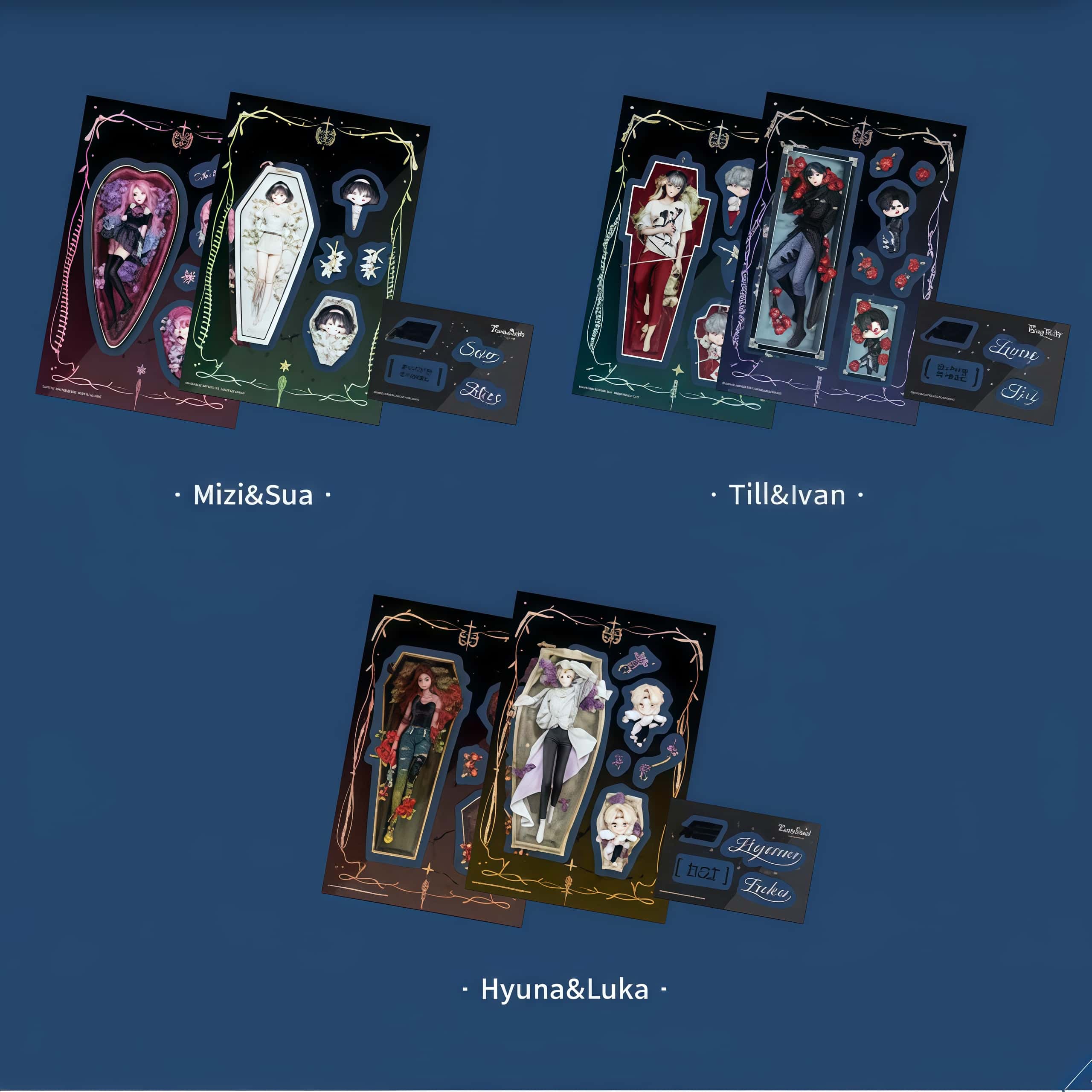 MARCHMONSTER x Alien Stage - Drowing Bloom Series Sticker Set Luka&Hyuna
MARCHMONSTER x Alien Stage - Drowing Bloom Series Sticker Set Luka&Hyuna