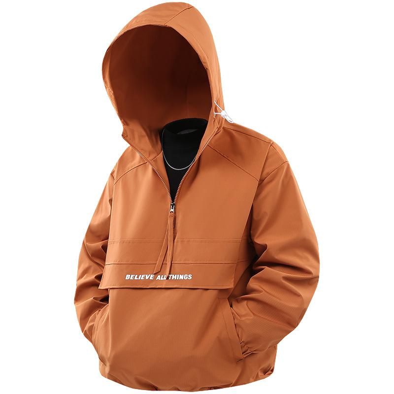 Spring Autumn Men Pullover Jacket Casual Windbreaker Outdoor Sports Jacket Half Zip Hooded Coat XS
Spring Autumn Men Pullover Jacket Casual Windbreaker Outdoor Sports Jacket Half Zip Hooded Coat XS