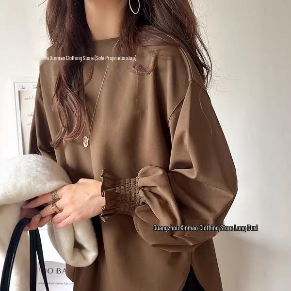 Korean Japanese Style Long Sleeve Chiffon Blouse for All Seasons One Size хакі
Korean Japanese Style Long Sleeve Chiffon Blouse for All Seasons One Size хакі