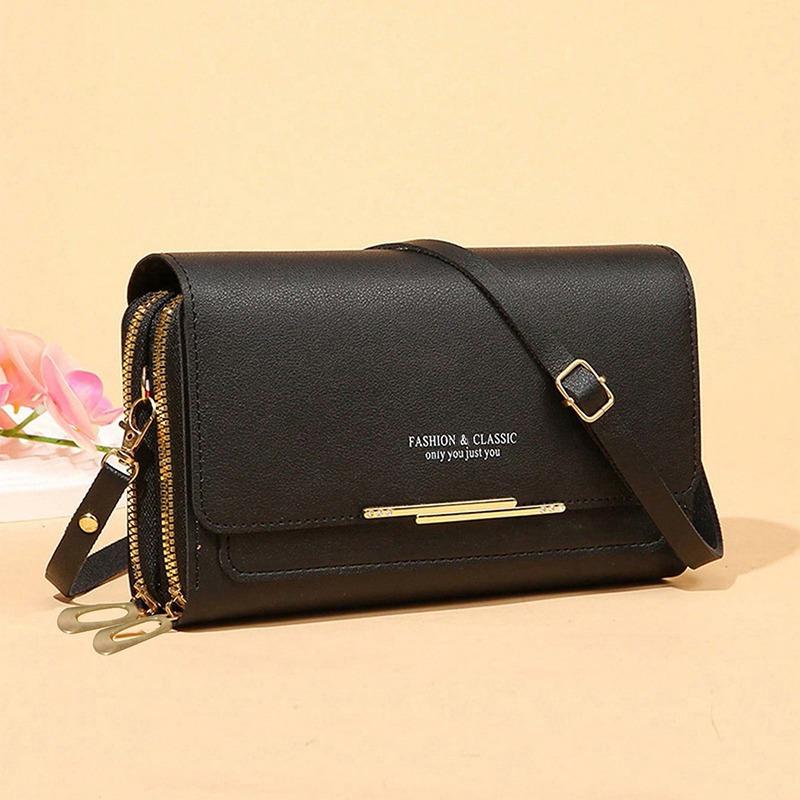 Women Long Wallet Korean Version Crossbody Bag Double Zipper Large Capacity Clutch Bag Shoulder Handbag Female Mobile Phone Bag
Women Long Wallet Korean Version Crossbody Bag Double Zipper Large Capacity Clutch Bag Shoulder Handbag Female Mobile Phone Bag