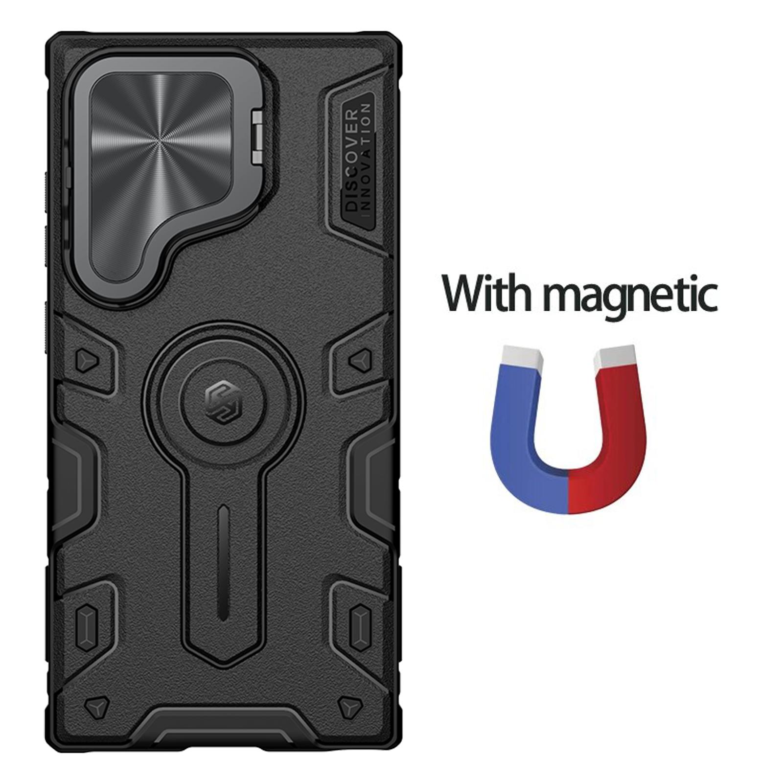 NILLKIN для Samsung Galaxy S24 Ultra чехол для телефона CamShield Armor Prop магнитная защита камеры задняя крышка Magnetic Black
NILLKIN для Samsung Galaxy S24 Ultra чехол для телефона CamShield Armor Prop магнитная защита камеры задняя крышка Magnetic Black