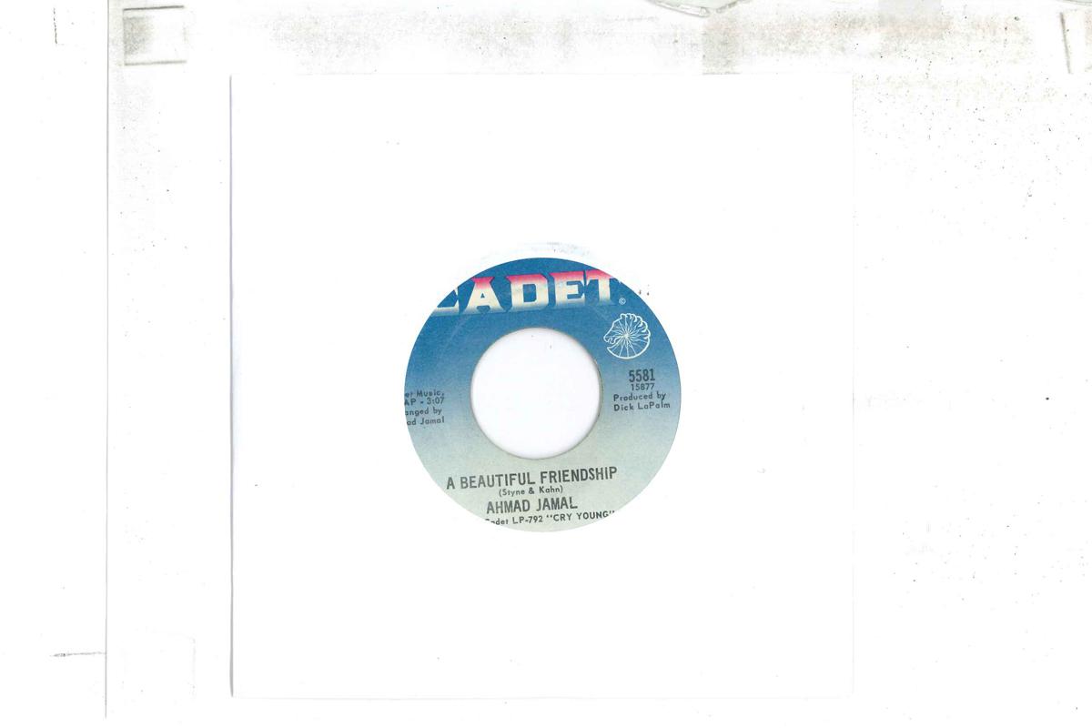 7inch Record AHMAD JAMAL A Beautiful Friendship Minor Mood 5581 CADET 1967 US Jazz Used
7inch Record AHMAD JAMAL A Beautiful Friendship Minor Mood 5581 CADET 1967 US Jazz Used