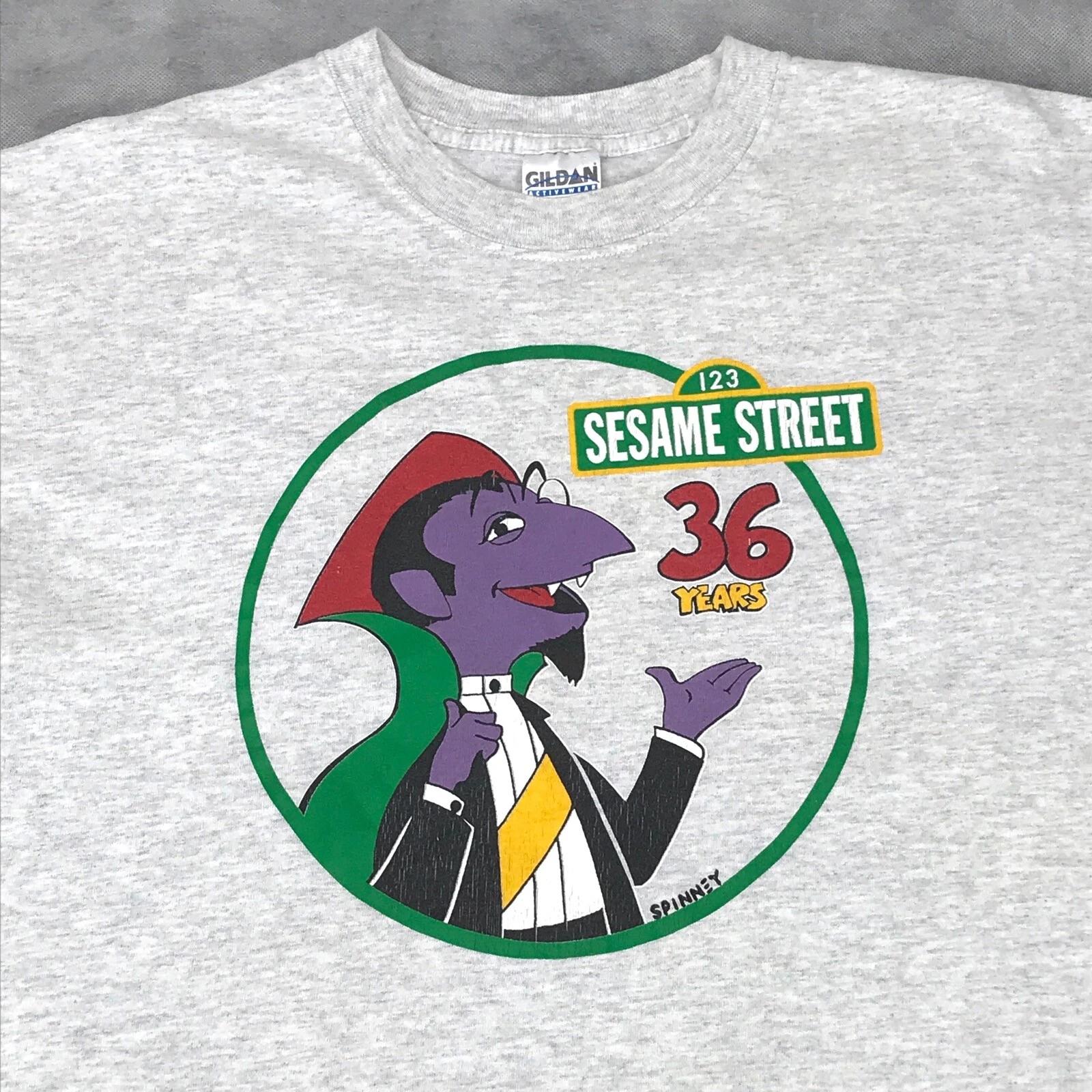 vtg SESAME STREET 36TH YEAR THE COUNT T-Shirt M cartoon caroll spinney muppets 4XL
vtg SESAME STREET 36TH YEAR THE COUNT T-Shirt M cartoon caroll spinney muppets 4XL