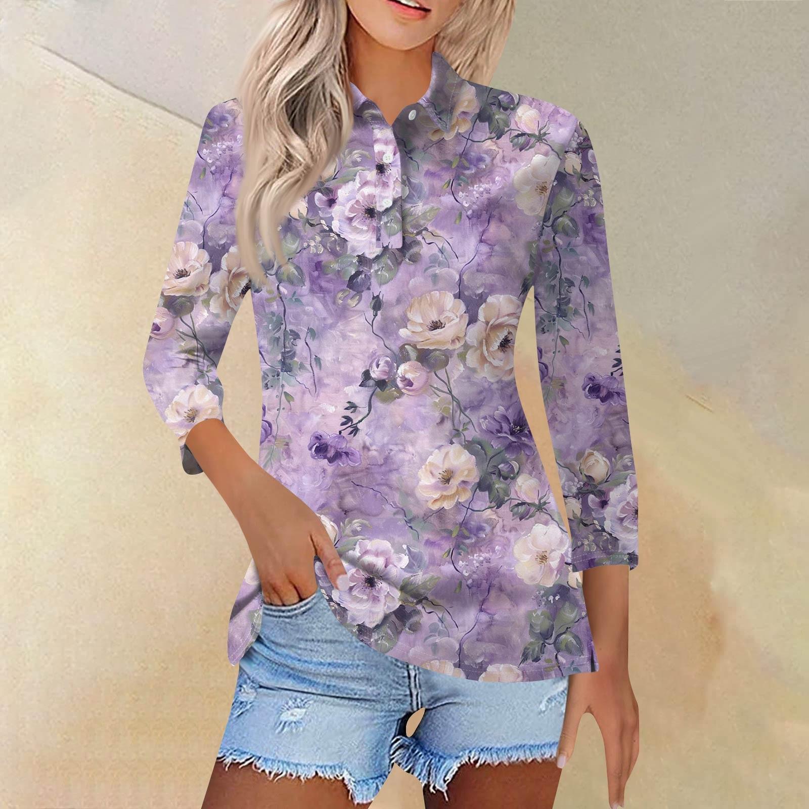 Women s Fashion Casual Lapel Short Sleeve Printed Shirt Women s Button Up Tops S фіолетовий
Women s Fashion Casual Lapel Short Sleeve Printed Shirt Women s Button Up Tops S фіолетовий
