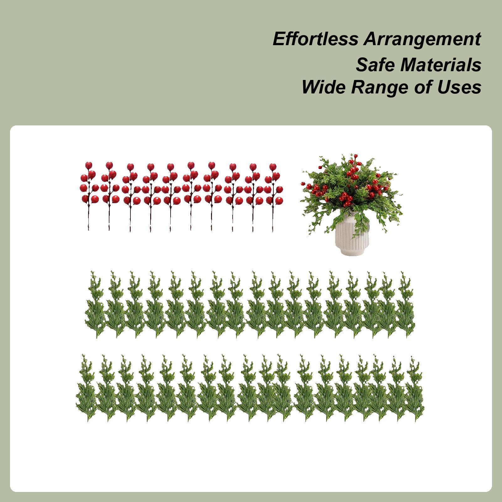 Artificial Pine Branches Christmas Decorations 10.5 Inch Faux Plants Fake Pine Stems With Red Berry For DIY Craft Flower Wreath CN
Artificial Pine Branches Christmas Decorations 10.5 Inch Faux Plants Fake Pine Stems With Red Berry For DIY Craft Flower Wreath CN