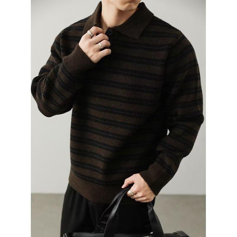 Retro Color Block Button Henley Men s Autumn Winter Loose Knit Polo M кавовий
Retro Color Block Button Henley Men s Autumn Winter Loose Knit Polo M кавовий
