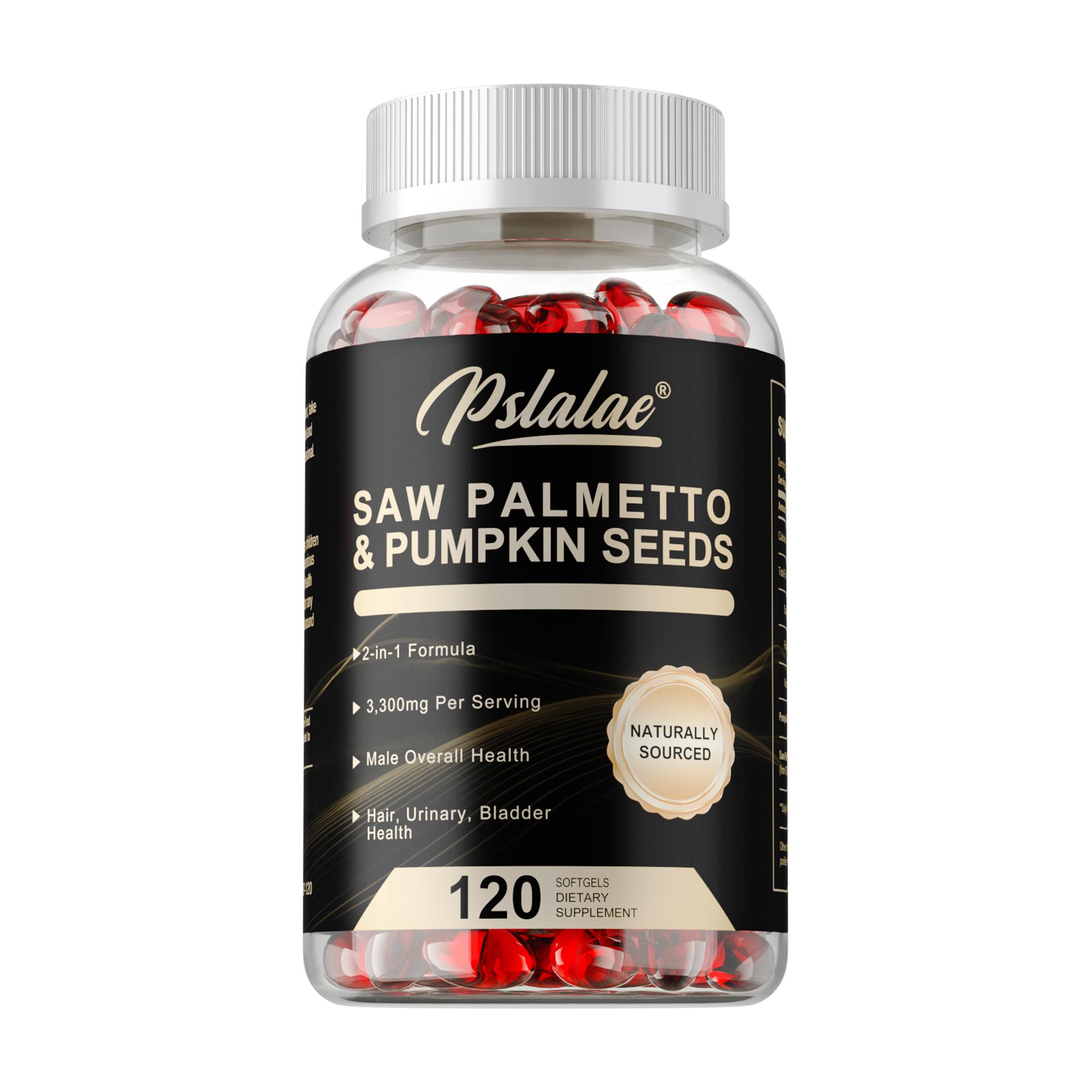Saw Palmetto & Pumpkin Seeds - Prostate Health, Relief of Frequent Urination 120
Saw Palmetto & Pumpkin Seeds - Prostate Health, Relief of Frequent Urination 120