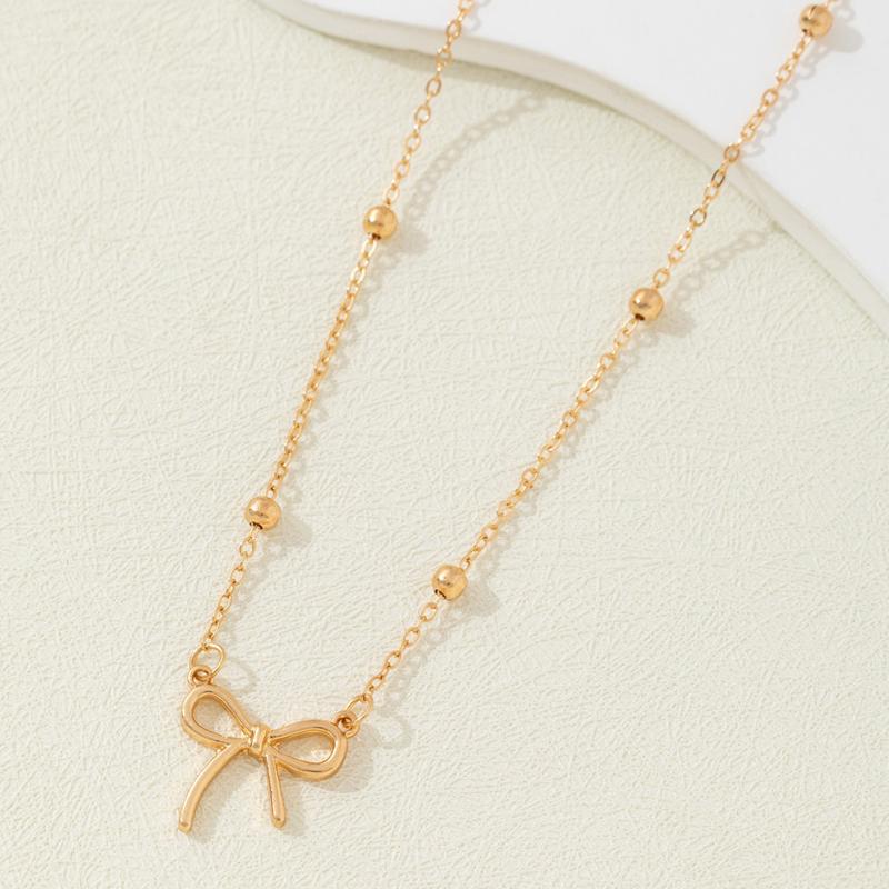 Minimalist Bow Beaded Pendant Necklace for Women Fashion Gold Color Bowknot Adjustable Clavicle Chain Fashion Zircon золотий
Minimalist Bow Beaded Pendant Necklace for Women Fashion Gold Color Bowknot Adjustable Clavicle Chain Fashion Zircon золотий