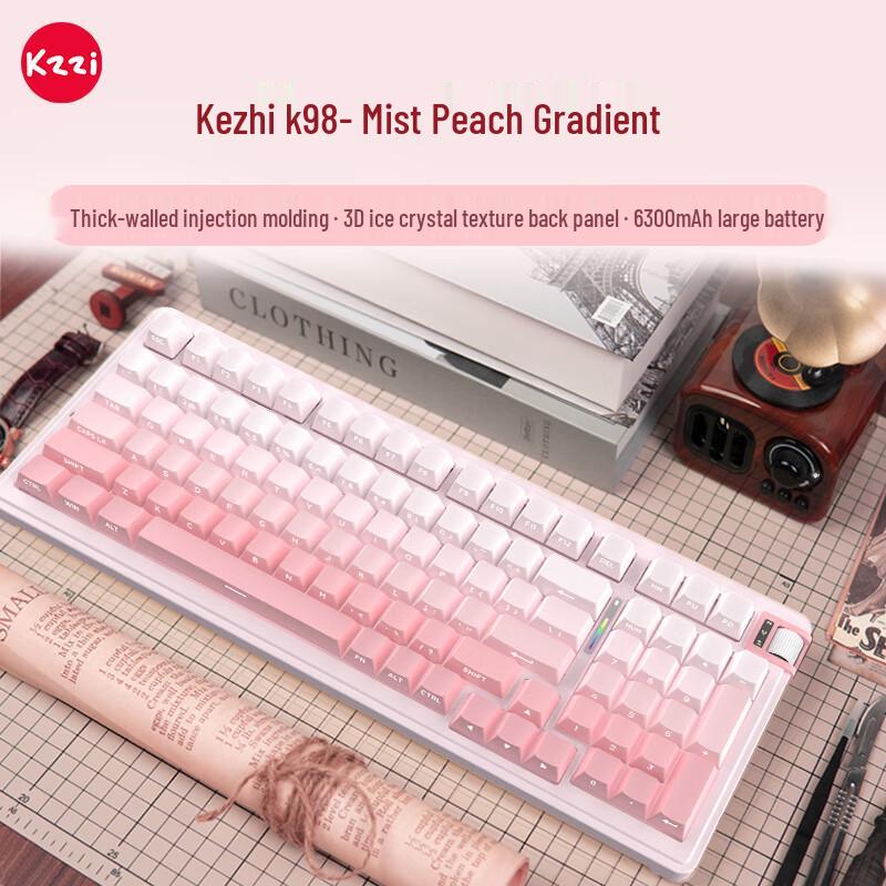 KZZI K98 Tri-Mode Hot-Swappable RGB Mechanical Keyboard
KZZI K98 Tri-Mode Hot-Swappable RGB Mechanical Keyboard