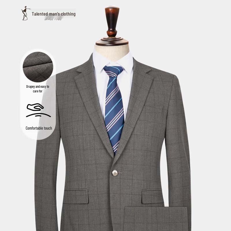 TRIES Men s Slim-Fit Business Suit Set L (48)
TRIES Men s Slim-Fit Business Suit Set L (48)