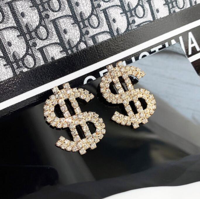 Money Sign Rhinestone Earrings for Women Wedding Shiny Crystal Dollar $ Letter Stud Earrings Jewelry Accessories золотой
Money Sign Rhinestone Earrings for Women Wedding Shiny Crystal Dollar $ Letter Stud Earrings Jewelry Accessories золотой