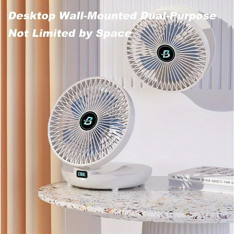 Wall-Mounted Desktop Fan Type-C Charging Portable Table Fans 3 Speeds Silent Brushless Motor Foldable Air Cooler for Home Office синій
Wall-Mounted Desktop Fan Type-C Charging Portable Table Fans 3 Speeds Silent Brushless Motor Foldable Air Cooler for Home Office синій