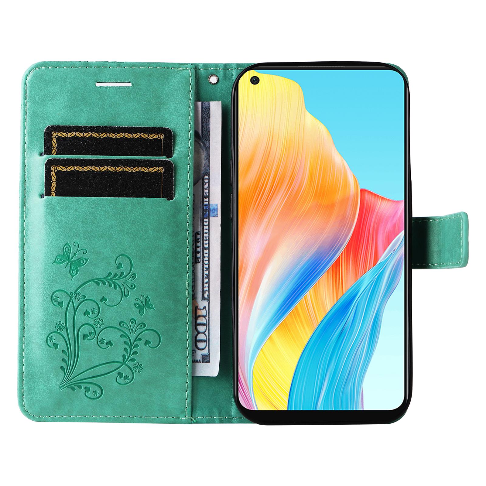 For Oppo A78 4G Wallet Case Floral Butterfly Imprinted Leather Phone Cover Stand Green
For Oppo A78 4G Wallet Case Floral Butterfly Imprinted Leather Phone Cover Stand Green