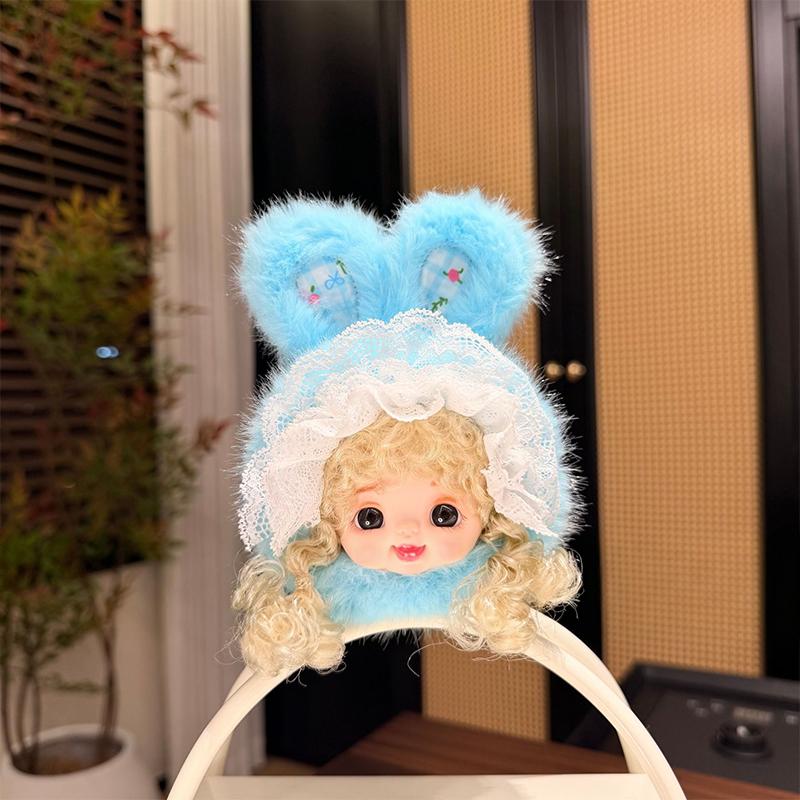 Cute Lace Rabbit Ear Curly Hair Vinyl Doll Pendant Backpack Hangings Decoration Gifts A3
Cute Lace Rabbit Ear Curly Hair Vinyl Doll Pendant Backpack Hangings Decoration Gifts A3