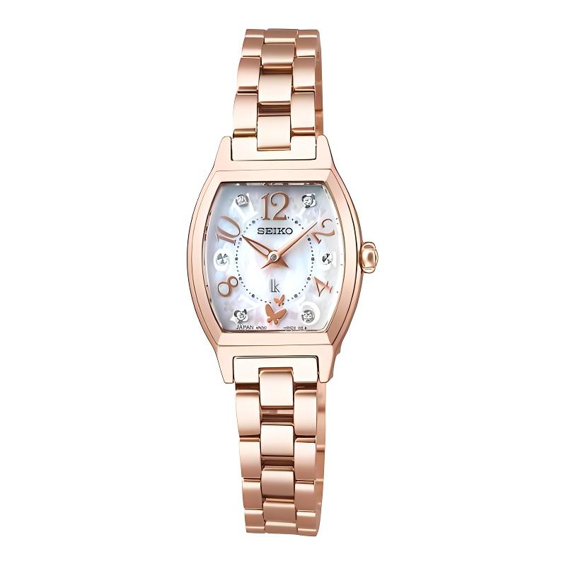 SEIKO Lukia 100 meters waterproof fashion style Quartz gold-plated Steel Strap 21mm women s watch mother-of-pearl dial SSWA014
SEIKO Lukia 100 meters waterproof fashion style Quartz gold-plated Steel Strap 21mm women s watch mother-of-pearl dial SSWA014
