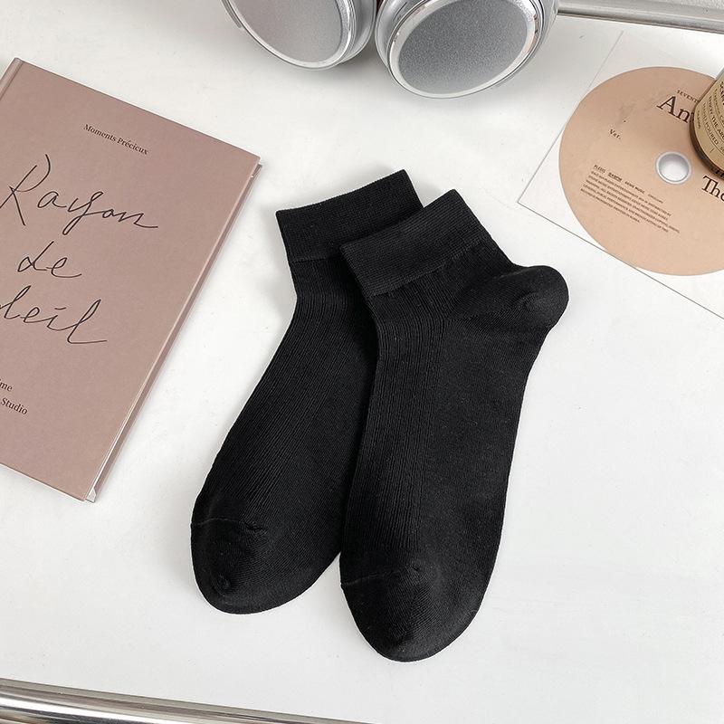 Мужские весенне-летние тонкие повседневные однотонные удобные низкие носки из хлопка с коротким голенищем, дышащие и впитывающие пот 1 pair чёрный
Мужские весенне-летние тонкие повседневные однотонные удобные низкие носки из хлопка с коротким голенищем, дышащие и впитывающие пот 1 pair чёрный