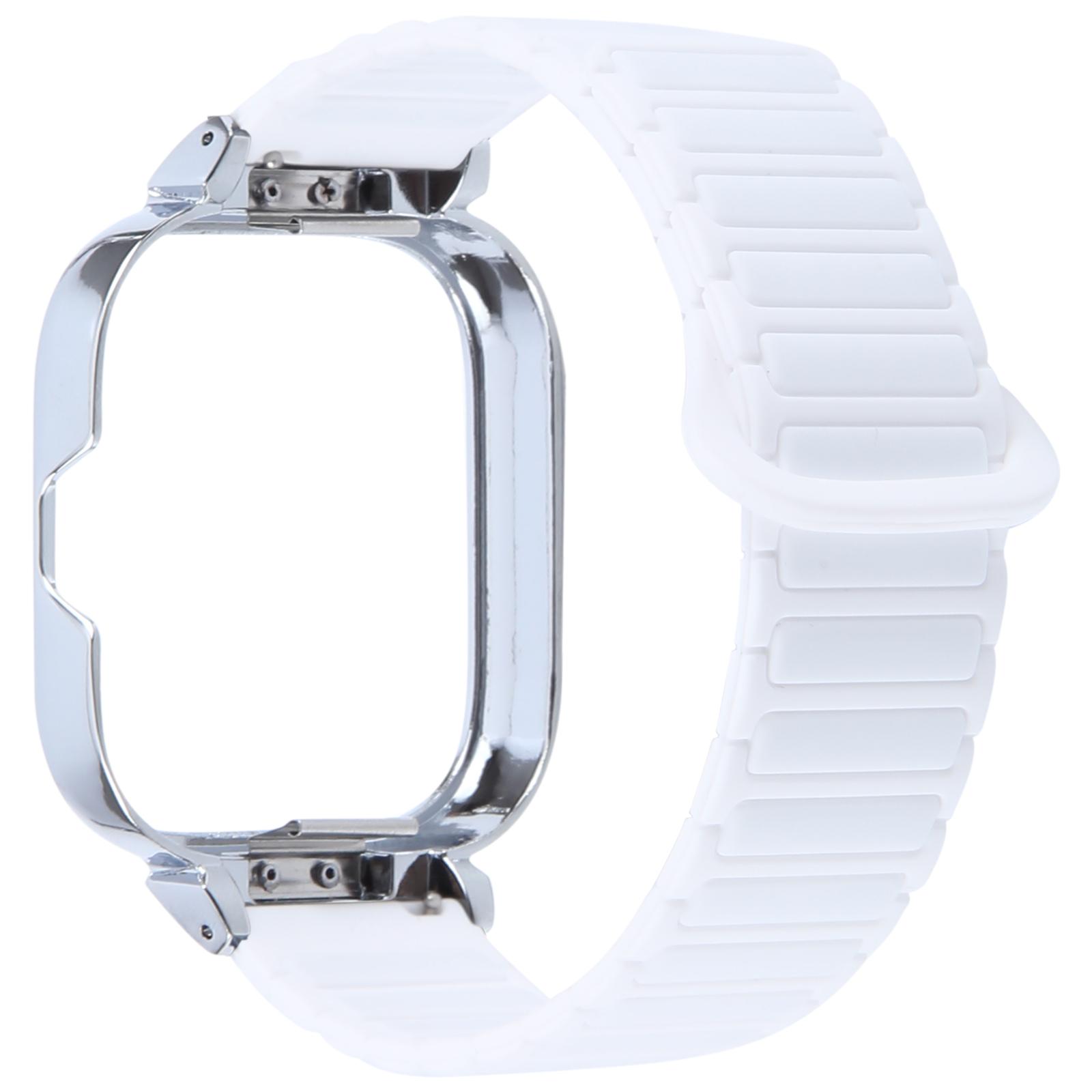 Для Xiaomi Redmi Watch 5/4 Металева Срібляста Рамка Інтегрований Магнітний Силіконовий Ремінець для Годинника K
Для Xiaomi Redmi Watch 5/4 Металева Срібляста Рамка Інтегрований Магнітний Силіконовий Ремінець для Годинника K