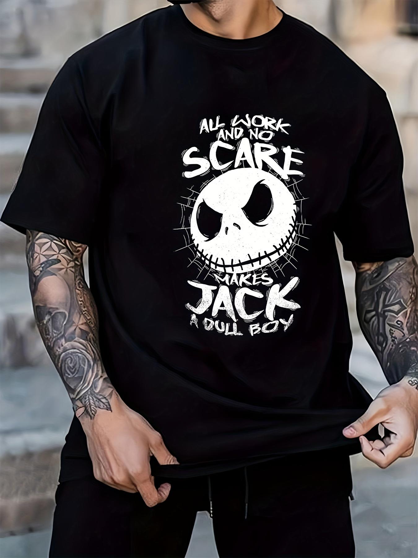 All in the Jumps Graphic T-shirt - Black Casual Summer Tee with Scary Jack Design XXXL
All in the Jumps Graphic T-shirt - Black Casual Summer Tee with Scary Jack Design XXXL