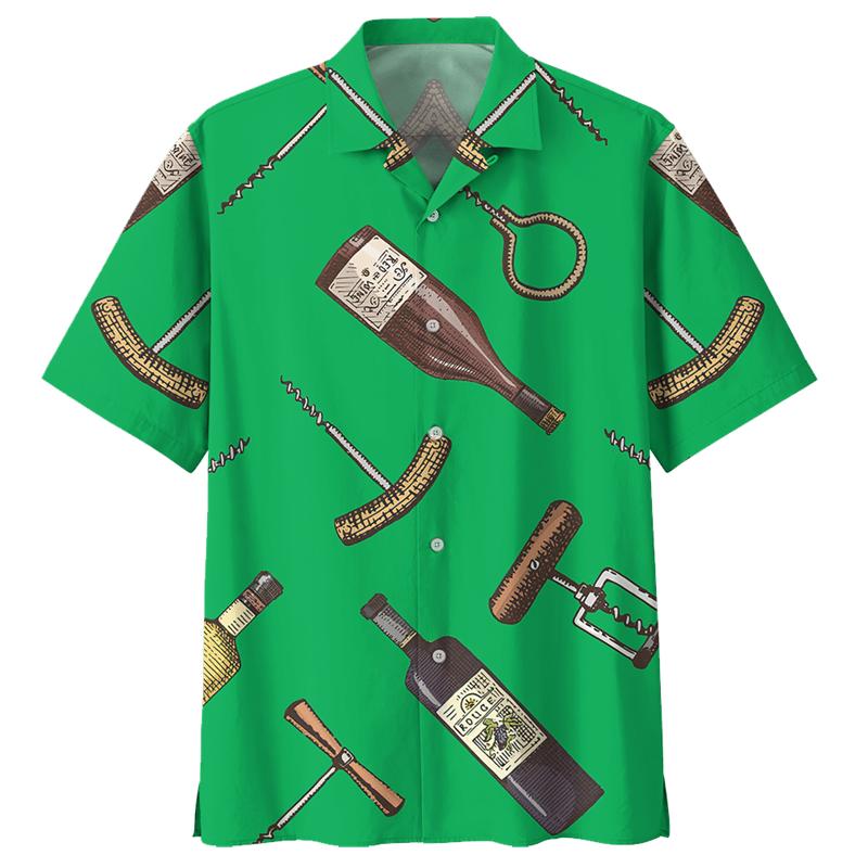 Colorful Wine Pattern Hawaiian Shirt For Men 3D Printed Short Sleeves Loose Lapel Shirts Y2k Summer Street Button Blouses S
Colorful Wine Pattern Hawaiian Shirt For Men 3D Printed Short Sleeves Loose Lapel Shirts Y2k Summer Street Button Blouses S