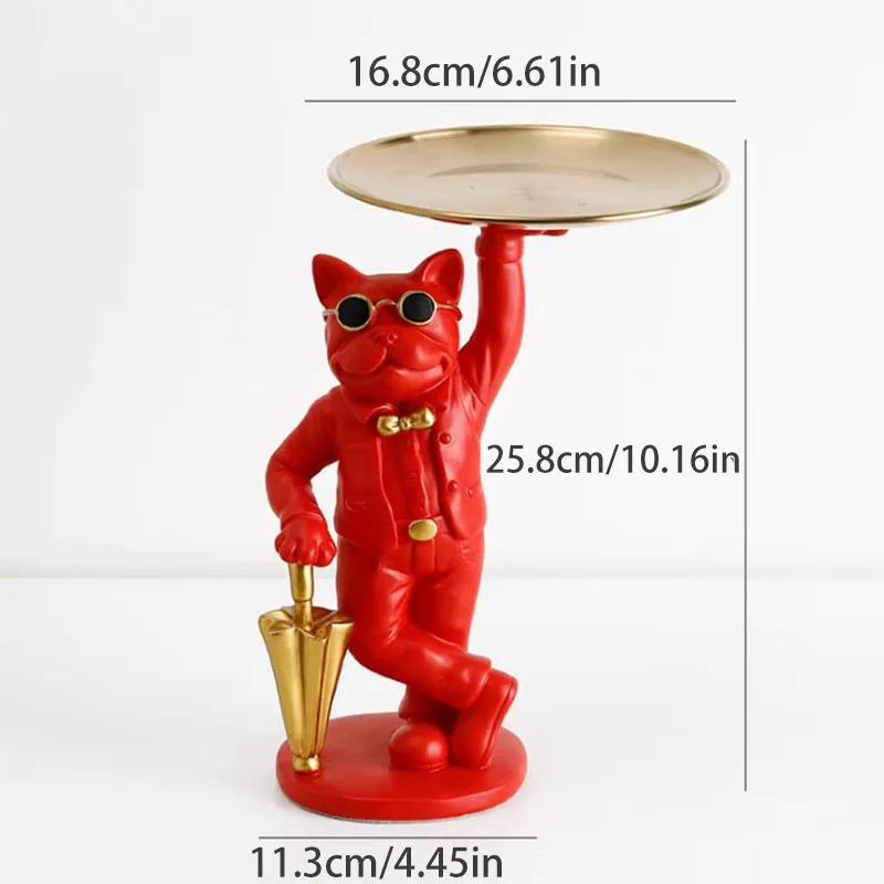 Статуэтка французского бульдога из смолы, поднос для хранения ключей для прихожей, милая фигурка собаки-дворецкого, скульптура французского бульдога, домашний декор красный
Статуэтка французского бульдога из смолы, поднос для хранения ключей для прихожей, милая фигурка собаки-дворецкого, скульптура французского бульдога, домашний декор красный