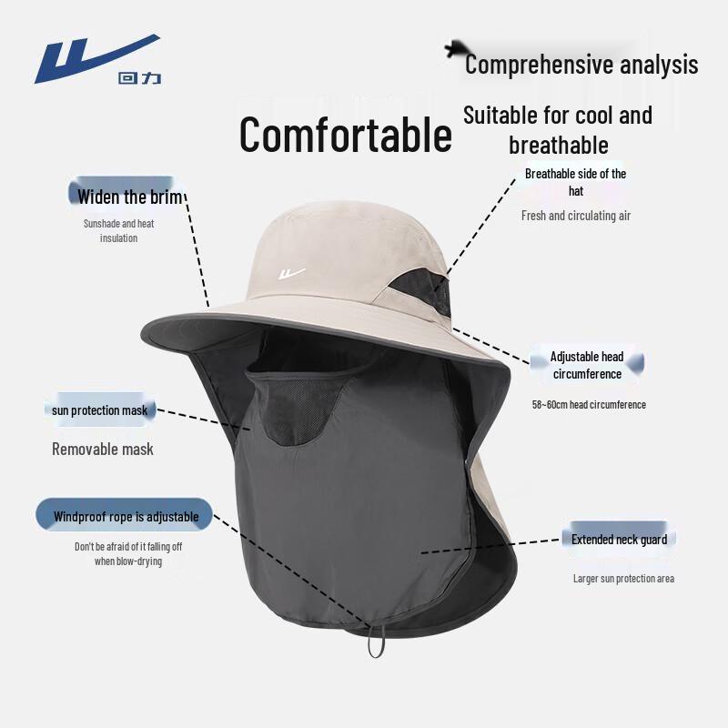 Huili Outdoor Sun Protection Fishing Hat with Neck Flap One Size
Huili Outdoor Sun Protection Fishing Hat with Neck Flap One Size