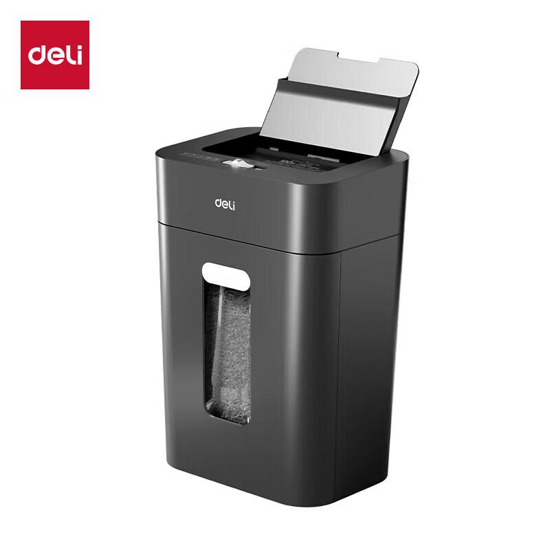 Deli 100-Sheet Auto-Feed Cross-Cut Paper Shredder, P4 Security CN plug (adapter included)
Deli 100-Sheet Auto-Feed Cross-Cut Paper Shredder, P4 Security CN plug (adapter included)