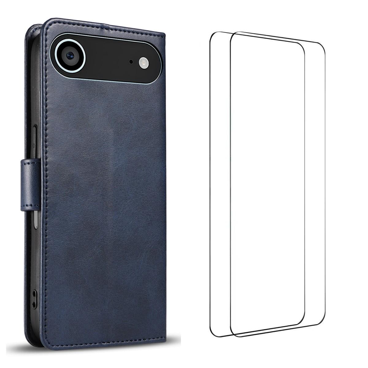 For iPhone 17 Air Case with 2Pcs Tempered Glass WANLONFENG WN Series Calf Texture Leather Phone Cover Big Cutouts Sapphire
For iPhone 17 Air Case with 2Pcs Tempered Glass WANLONFENG WN Series Calf Texture Leather Phone Cover Big Cutouts Sapphire