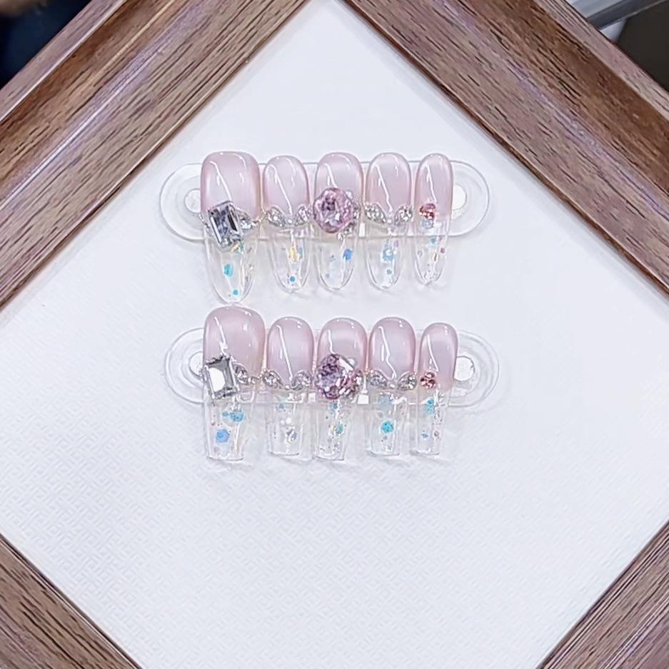 Hand-woven Aroma Spring and Summer New Ice-Transparent Candy Sequins Pure and High-end Smiling Cat Eye Manicure Stickers large L
Hand-woven Aroma Spring and Summer New Ice-Transparent Candy Sequins Pure and High-end Smiling Cat Eye Manicure Stickers large L