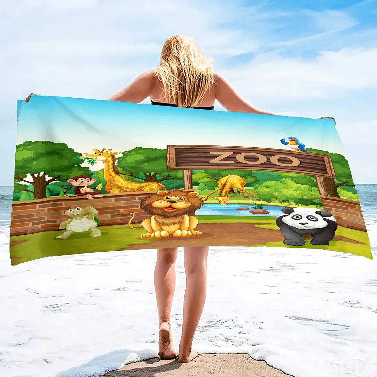 Funny Zoo Microfiber Beach Towels Oversized Super Soft Bath Towels Quick Dry Sand Free Water Absorbent Towel for Kids Boys Girls W40*H60(CM)
Funny Zoo Microfiber Beach Towels Oversized Super Soft Bath Towels Quick Dry Sand Free Water Absorbent Towel for Kids Boys Girls W40*H60(CM)