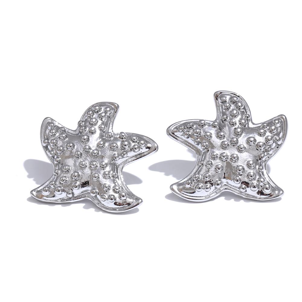Yhpup Stainless Steel Starfish Stud Earrings Gold Platinum Color PVD Plated Waterproof Beach Ocean Trendy Element Jewelry
Yhpup Stainless Steel Starfish Stud Earrings Gold Platinum Color PVD Plated Waterproof Beach Ocean Trendy Element Jewelry