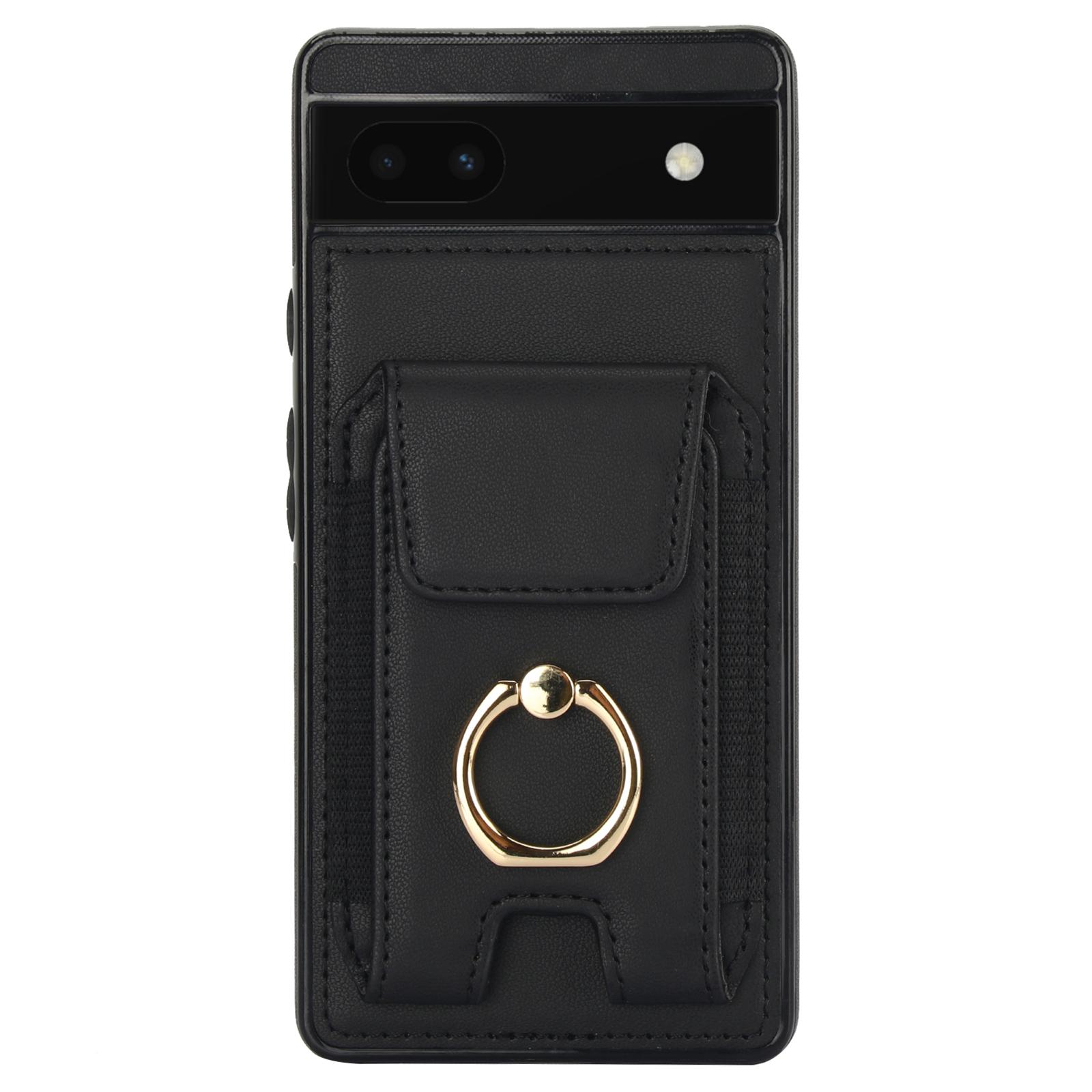 For Google Pixel 6a Phone Case PU Leather+TPU Card Holder Cover with Ring Holder Black
For Google Pixel 6a Phone Case PU Leather+TPU Card Holder Cover with Ring Holder Black