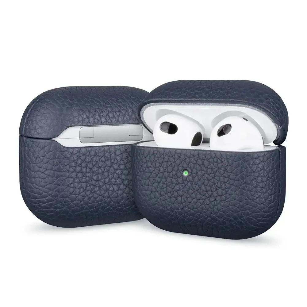High End Business Bluetooth Earphone Case For Apple AirPods Air 2 3 4 Pro 2 3 Retro Genuine Leather Litchi Texture Protect Cover For Airpods Pro темно-синього кольору
High End Business Bluetooth Earphone Case For Apple AirPods Air 2 3 4 Pro 2 3 Retro Genuine Leather Litchi Texture Protect Cover For Airpods Pro темно-синього кольору