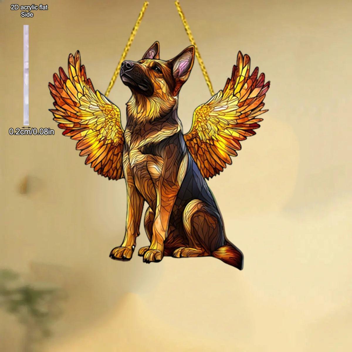 German Shepherd Wing Theme Sun Catcher Acrylic Hang Sign, Nurseries, Vintage Home Decor Wall for Bar Kitchen, Restaurant Shop Wall Decor, Garden Decor 20*20cm
German Shepherd Wing Theme Sun Catcher Acrylic Hang Sign, Nurseries, Vintage Home Decor Wall for Bar Kitchen, Restaurant Shop Wall Decor, Garden Decor 20*20cm