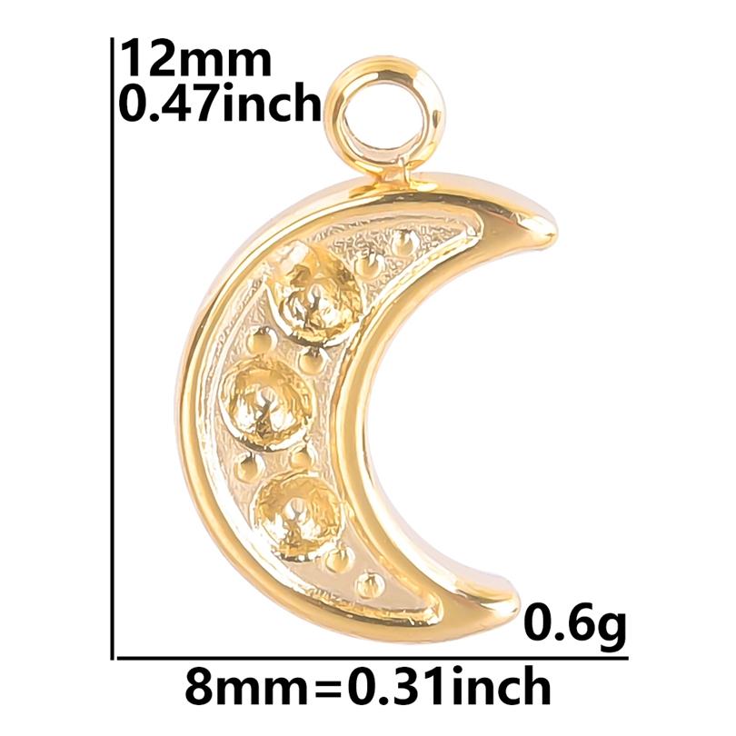 5pcs/Lot Different Syle Moon Charms For Jewelry Making Supplies 18k Real Gold Plated Stainless Steel Charm In Bulk Women Pendant
5pcs/Lot Different Syle Moon Charms For Jewelry Making Supplies 18k Real Gold Plated Stainless Steel Charm In Bulk Women Pendant