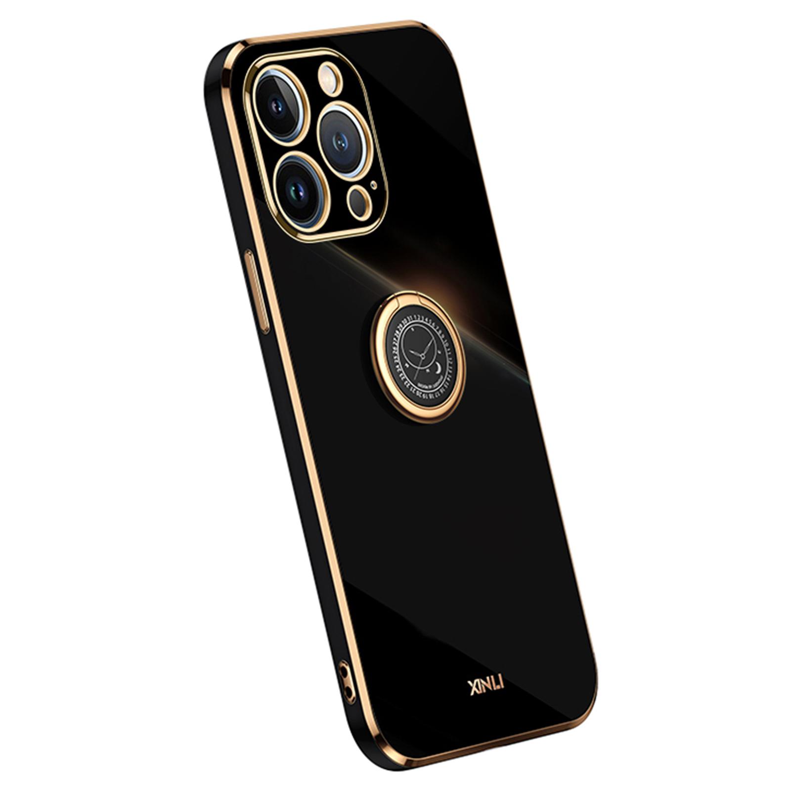 XINLI For iPhone 16 Pro Case Ring Kickstand Electroplating TPU Phone Cover Black
XINLI For iPhone 16 Pro Case Ring Kickstand Electroplating TPU Phone Cover Black