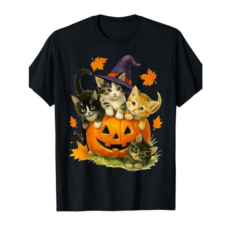 European sizes Cute Cat Pumpkin Halloween Spooky Season Vintage Men T-ShirtMachine-washable fashionable 4XL чорний
European sizes Cute Cat Pumpkin Halloween Spooky Season Vintage Men T-ShirtMachine-washable fashionable 4XL чорний
