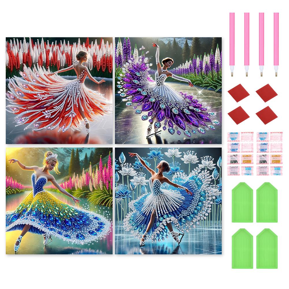 4pcs 5D DIY Partial Special Shaped Drill Diamond Painting Kit Girl Decor 30x30cm
4pcs 5D DIY Partial Special Shaped Drill Diamond Painting Kit Girl Decor 30x30cm